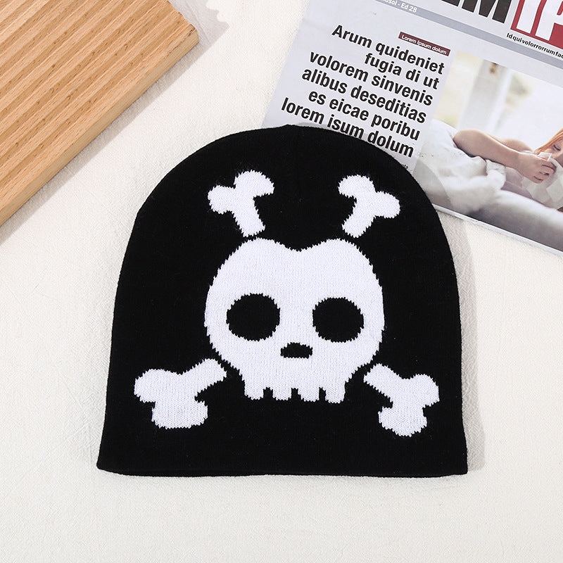 Wholesale Halloween Knitted Hat Skull Warm Woolen Hat