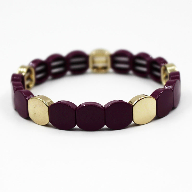 Pulseras de aleación al por mayor de aleación pintada