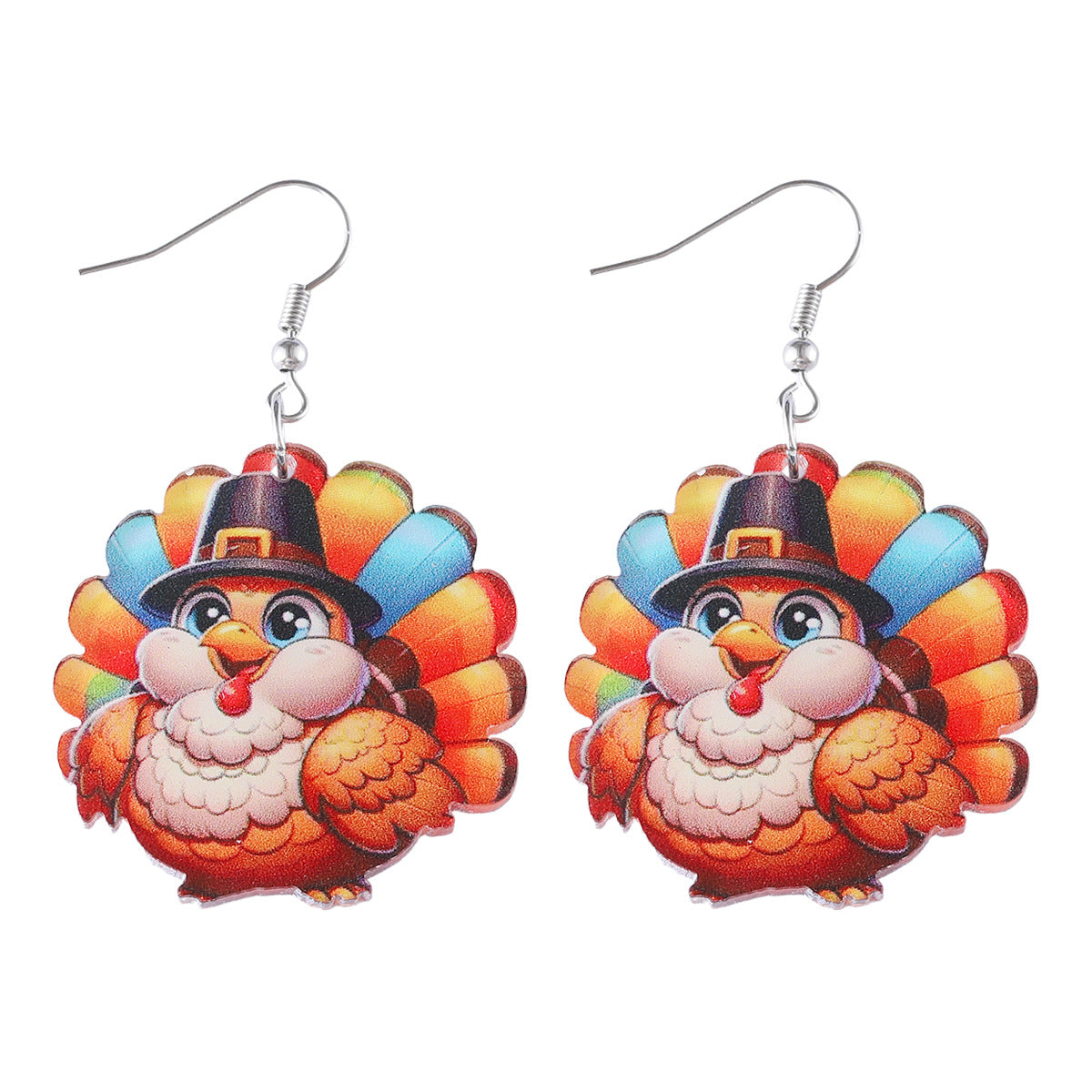 Wholesale Thanksgiving Turkey  Pumpkin Skull Pendant Earrings