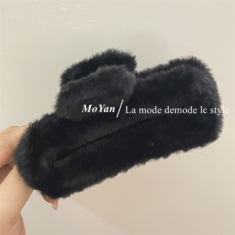 Wholesale Plush Warm Color Large Grab Clip