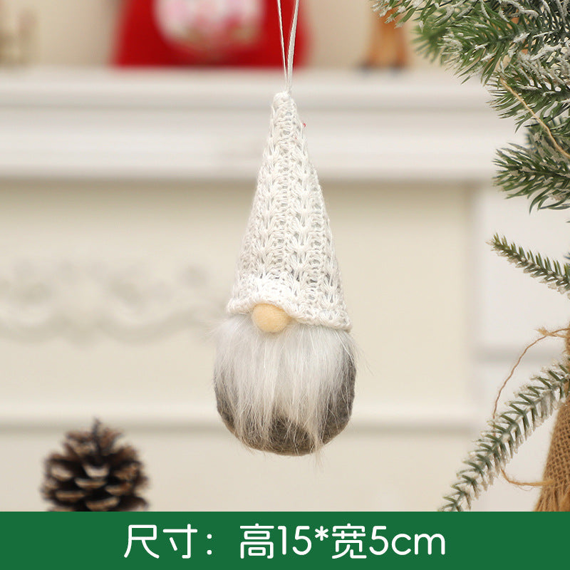 Wholesale Christmas Decoration Creative Knitted Small Doll Decoration