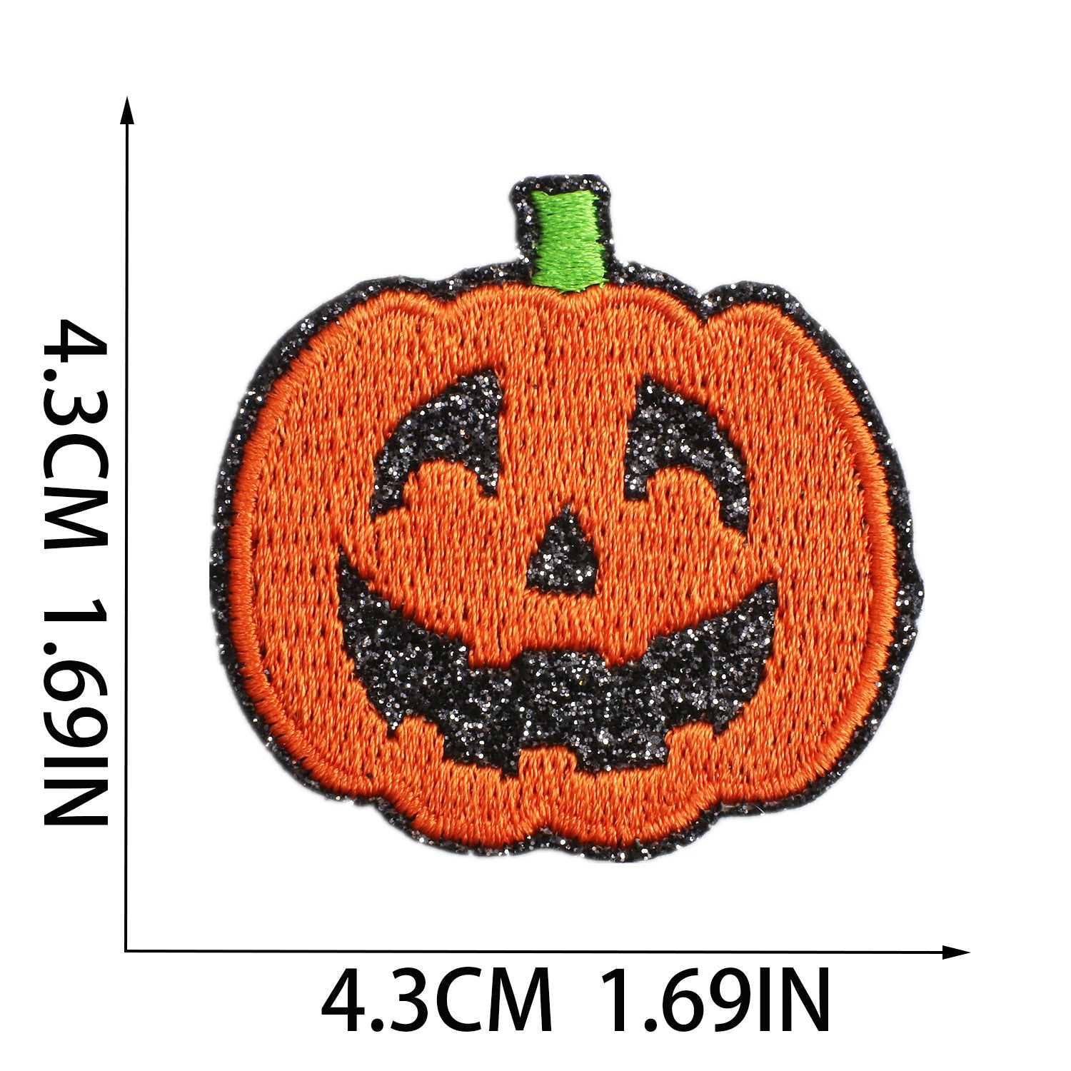 Wholesale Glitter Embroidered  Patch Ghost Skull Witch Cartoon DIY Fashion Accessory For Clothing Party Resale