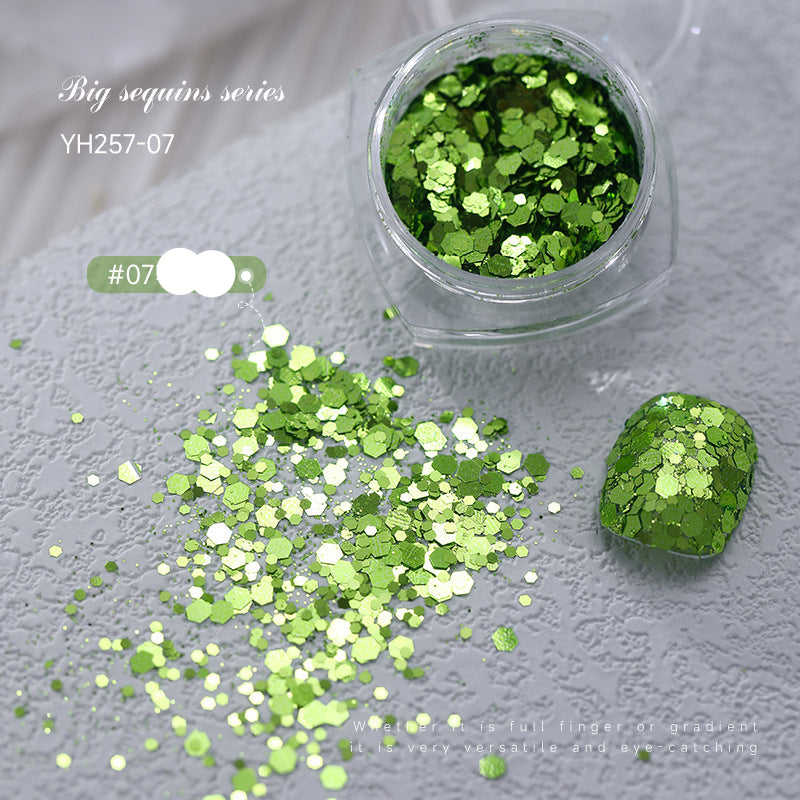 Wholesale  large bright glitter manicure nail accessories