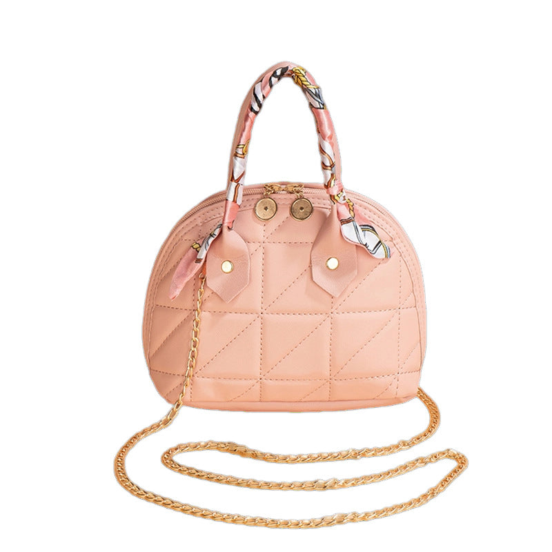 Wholesale Triangle embroidered shell handbag Minimum Order Quantity 3