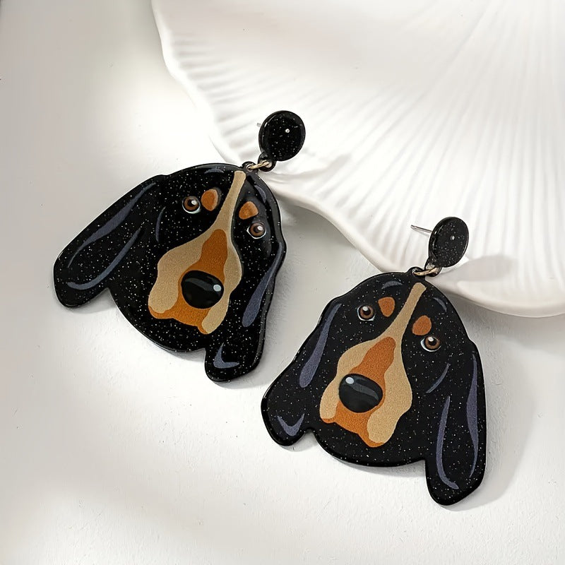 Wholesale Fashion Cute Dog Shape Acrylic Earrings