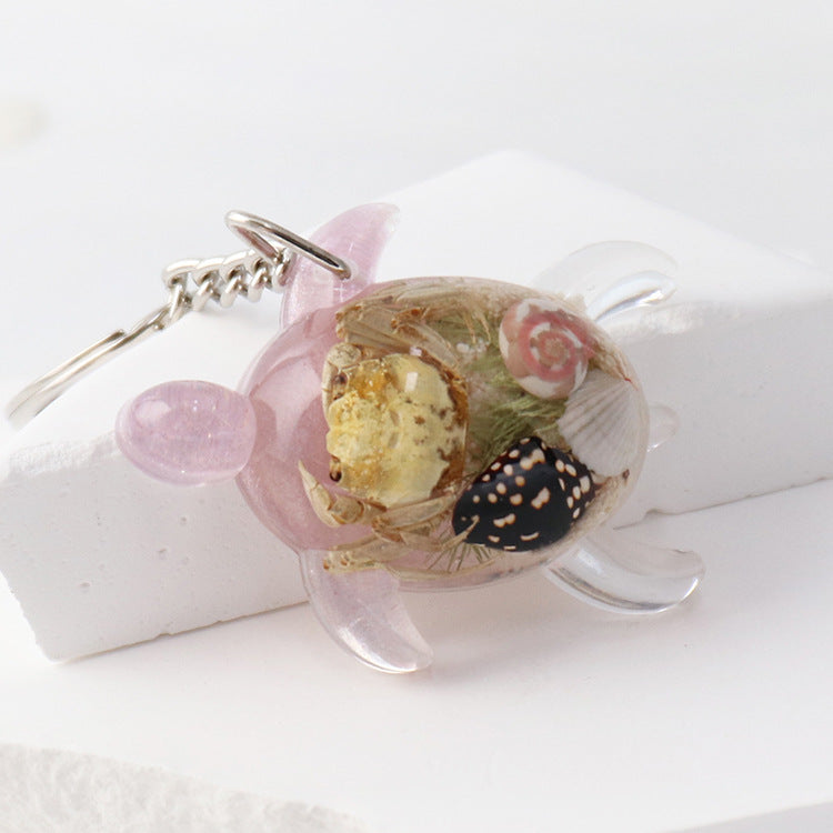 Wholesale 6pcs Ocean Turtle Creative Metal Keychain