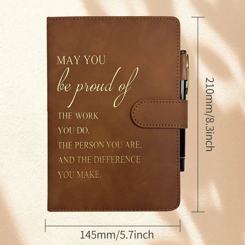 Wholesale Cross-border notebook in stock wholesale Amazon leather plan hand ledger temu incentive magnetic buckle notebook customization