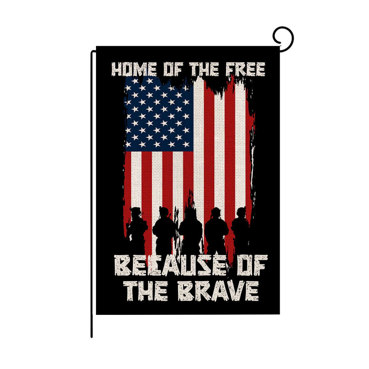 Wholesale Double Sided Garden Flag American Independence Day Linen Print Outdoor Courtyard Decoration Small Flag