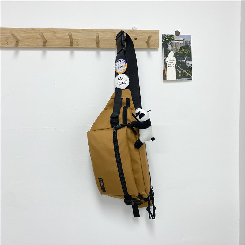 Wholesale Simple chest bag sports student women's single shoulder bag versatile crossbody bag casual waist bag