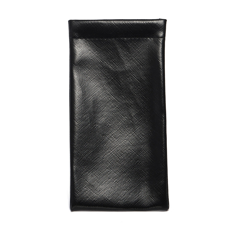 Wholesale PU Leather Bullet Mouth Portable Eyewear Bags for Storing Eyewear Cases