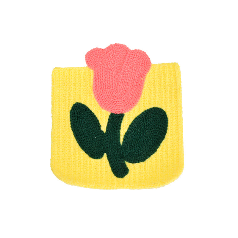 Wholesale Yarn Embroidered Tulip Hand Sewn Patch For Clothing Hats And Bags Craft Supply