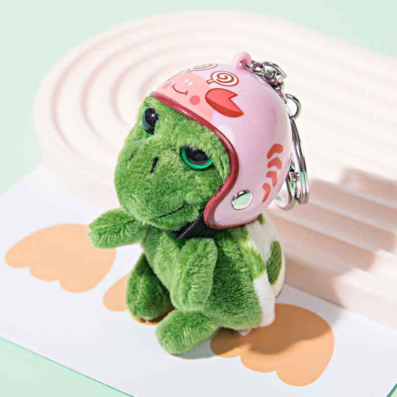 Wholesale Helmeted Turtle Cute Plush Turtle Accessory Keychain