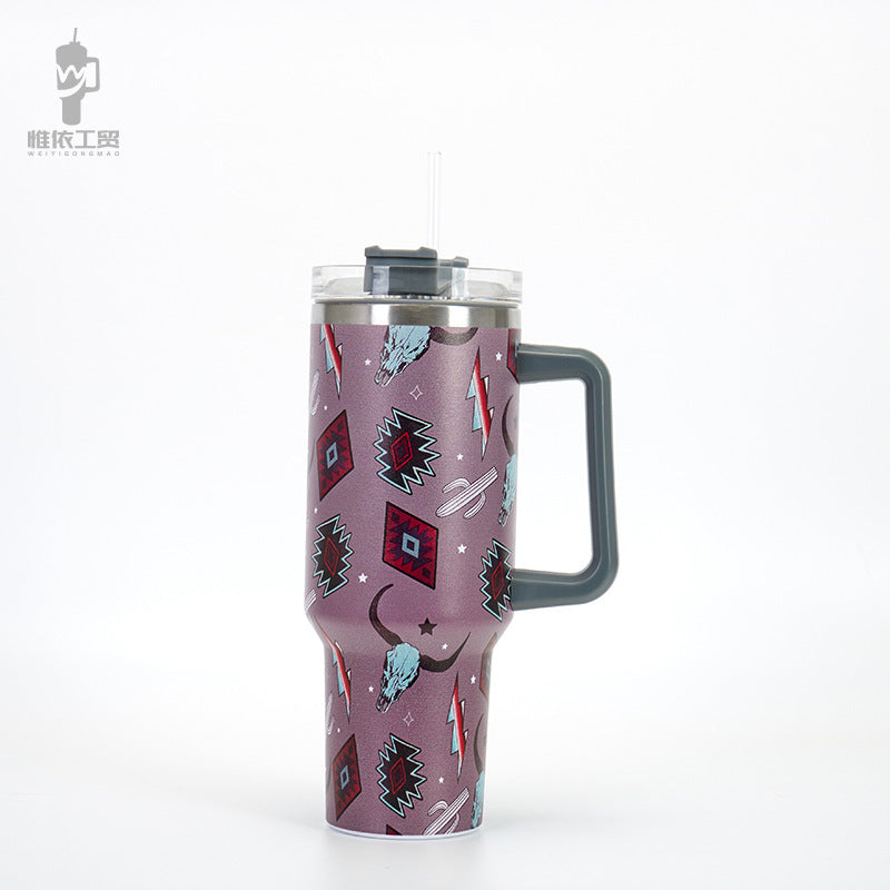 Wholesale 40oz Car Cup Creative 5D Printing Series Double-layer Car Ice Master Cup