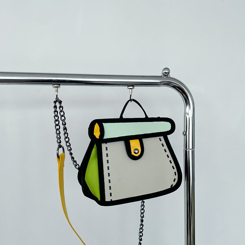 Wholesale Anime Canvas Bag Chain Crossbody Shoulder Bag