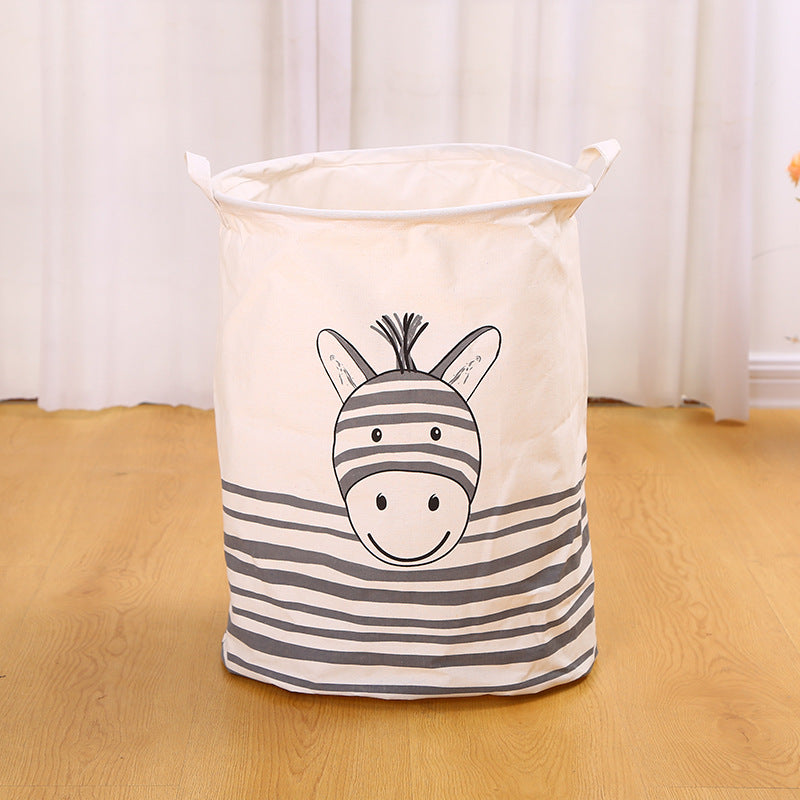 Wholesale Canvas Circular Foldable Storage Basket