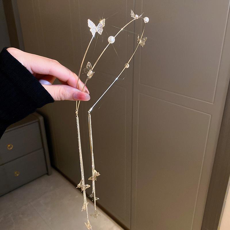 Wholesale Bowknot Tassel Sen Series Rhinestone Hair Hoop