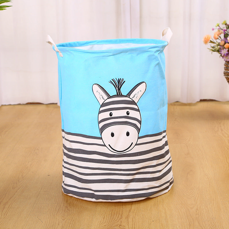 Wholesale Canvas Circular Foldable Storage Basket