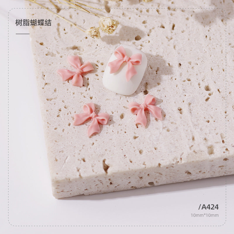 Wholesale Resin Three-dimensional Ribbon Cute Streamer Ribbon Nail Gadget