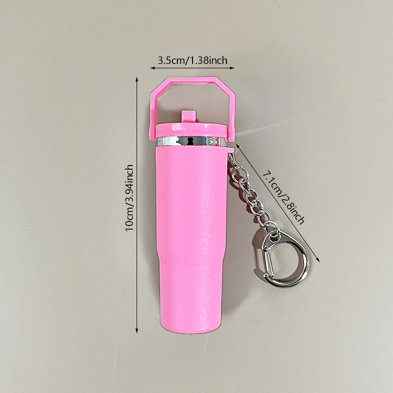 Wholesale Ice Cup Mini Tumbler Cup Keychains with Key Chain Pendant Can Put Lipstick Backpack Small Pendant Can Wrap