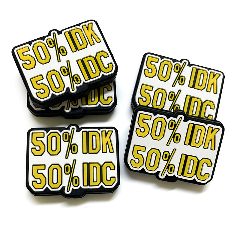 Wholesale 10pcs Geometric Design Dialog Box English Letter Focal Beads