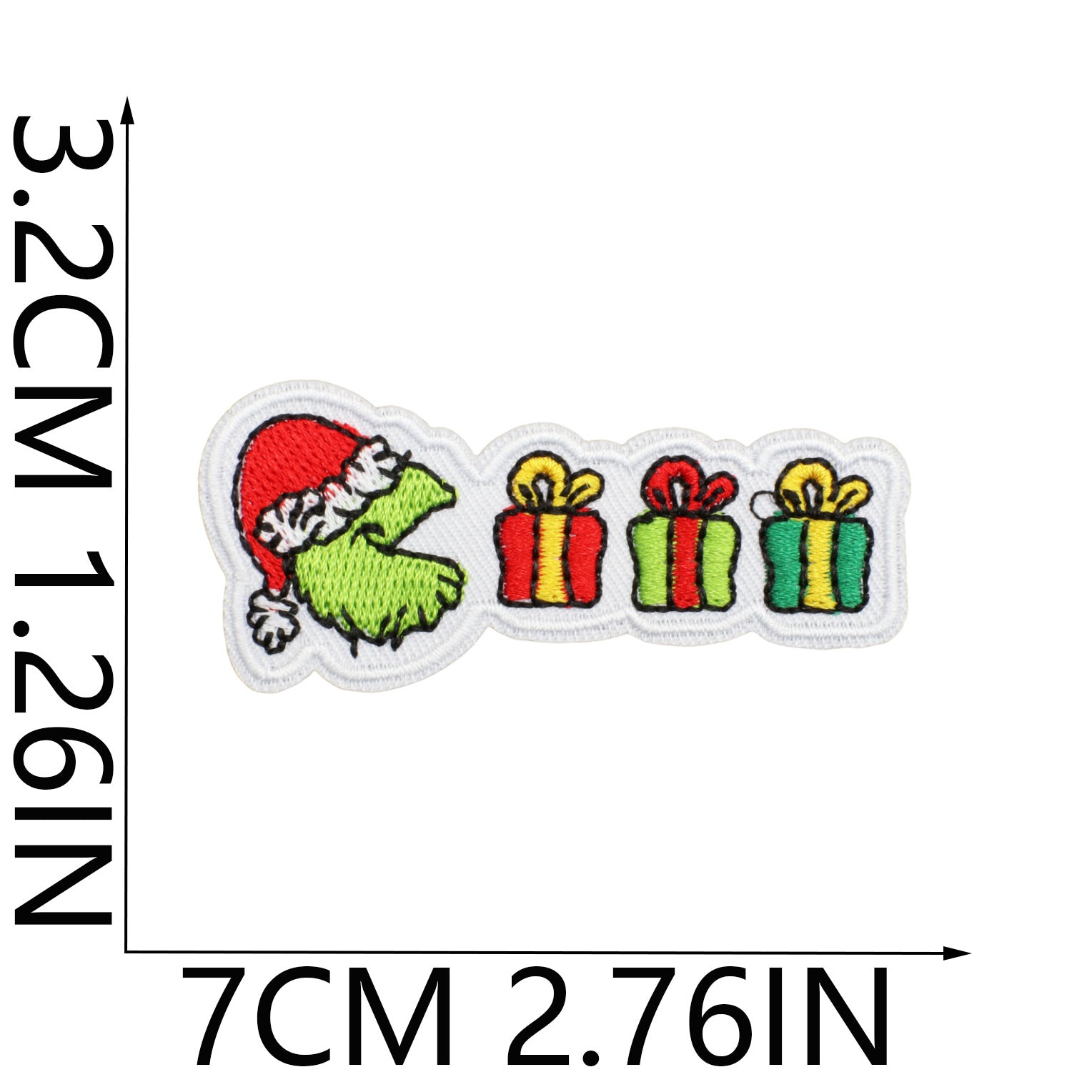 Wholesale Embroidered Christmas Patch Funny Holiday Design Polyester Thread Applique For Clothing Resale  OLY Exclusive