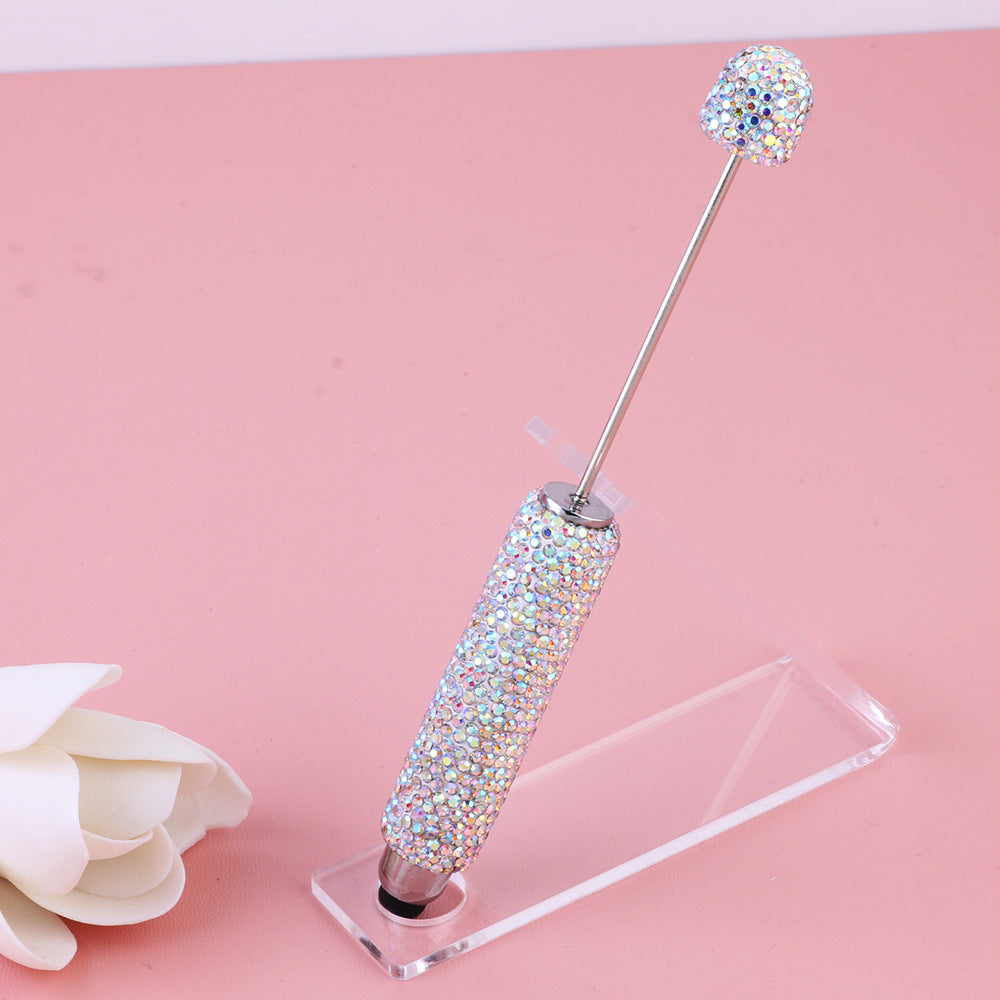 Wholesale  Live Hot Selling Color Touch Screen Pen Drill Pen Ceramic Mud Full Diamond Beaded Pen DIY Beaded Ballpoint Pen Heavy Industry Pen