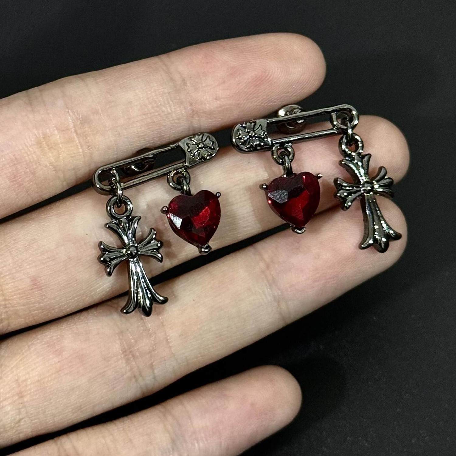 Wholesale Wear two rear hanging star and moon earrings