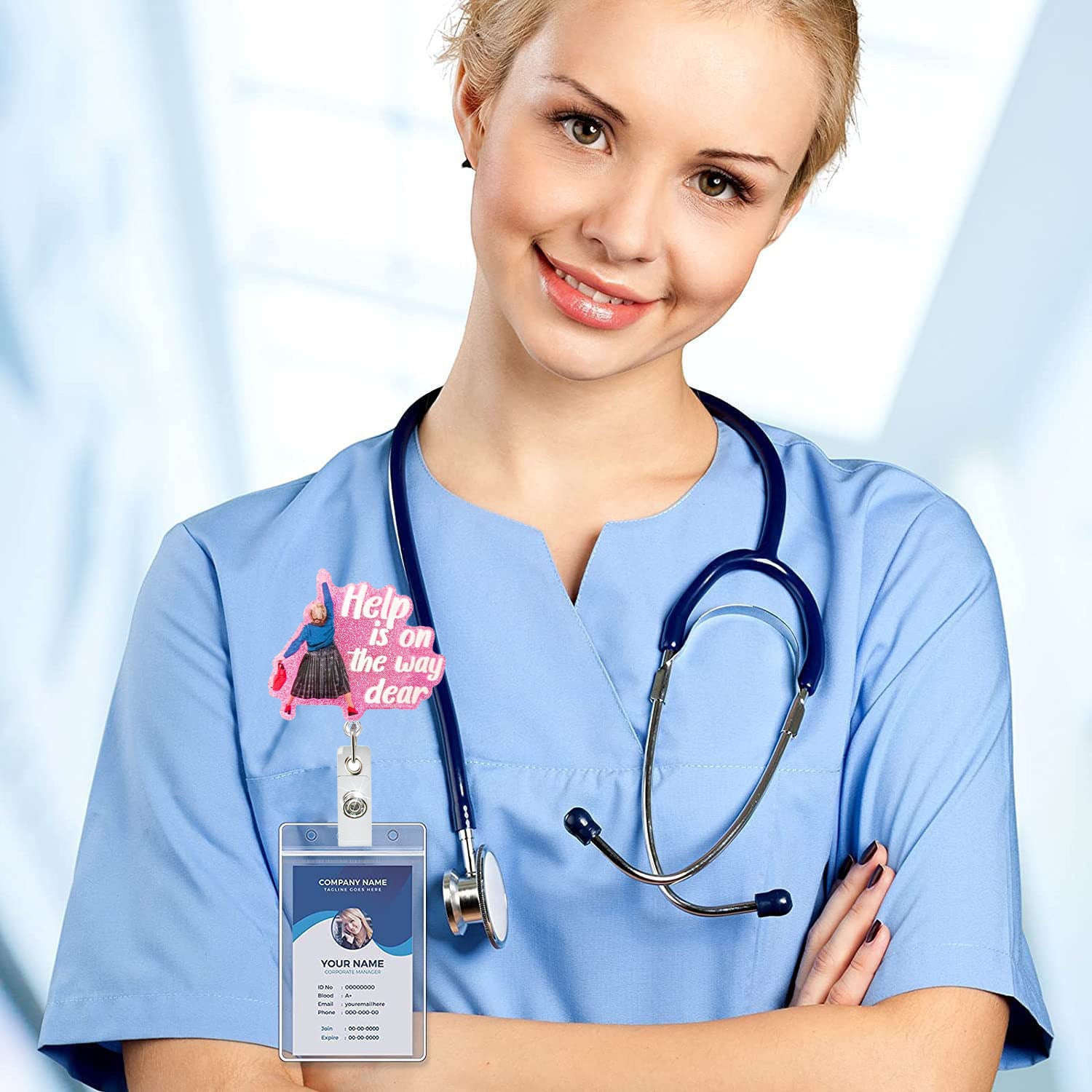 Wholesale Immediately help medical acrylic retractable clip easy pull buckle