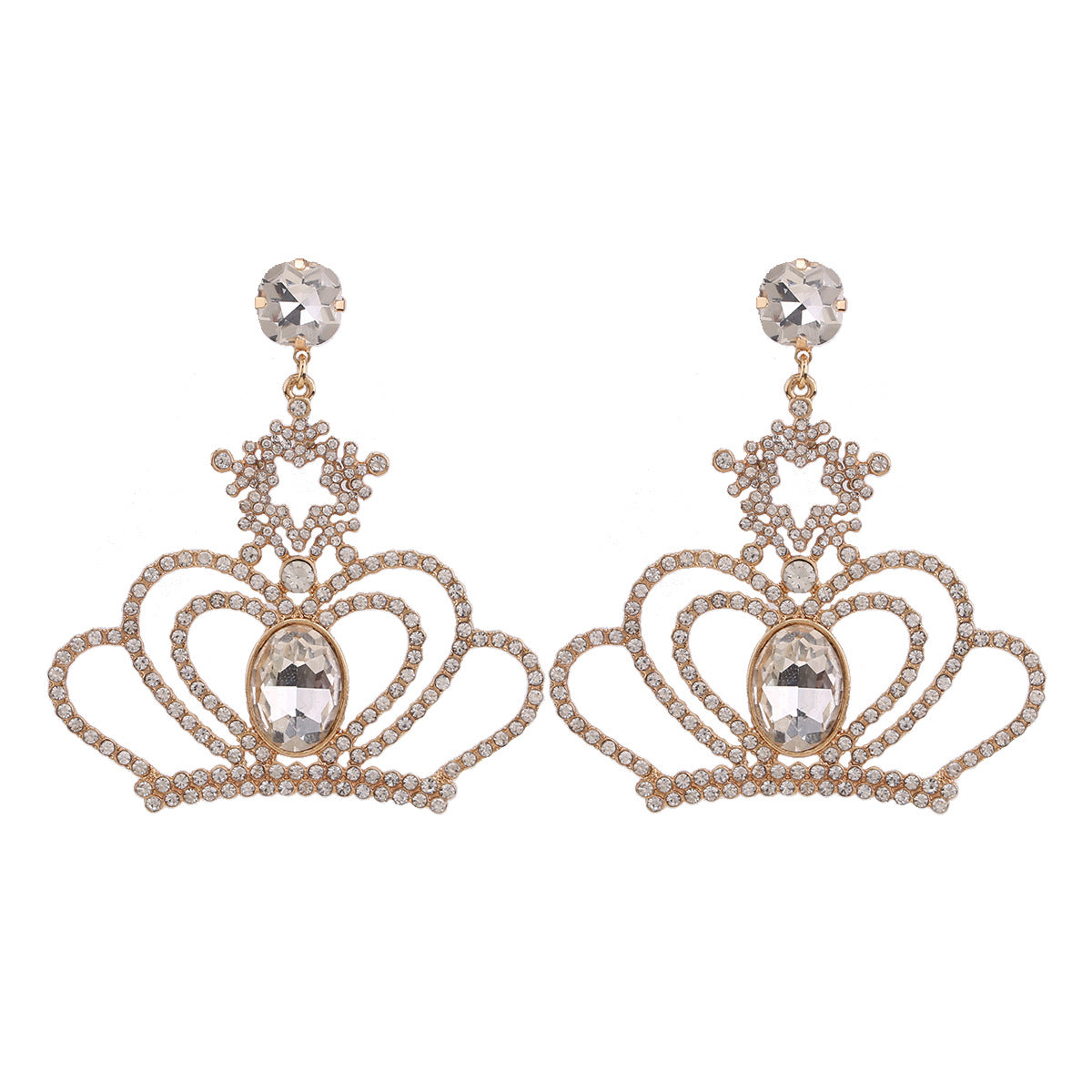 Wholesale Large Heart Pendant Earrings Exaggerated Valentine's Day Wedding Earrings Anniversary Earrings Fashion Jewelry