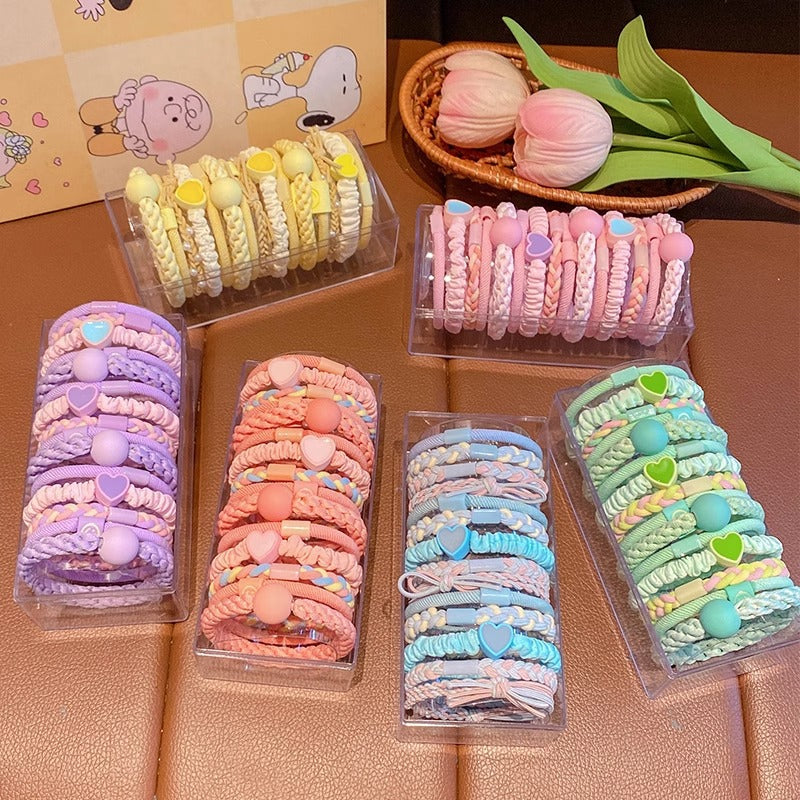 Wholesale Colored Large Circle Children's Hair Free Rubber Band Hair Rope