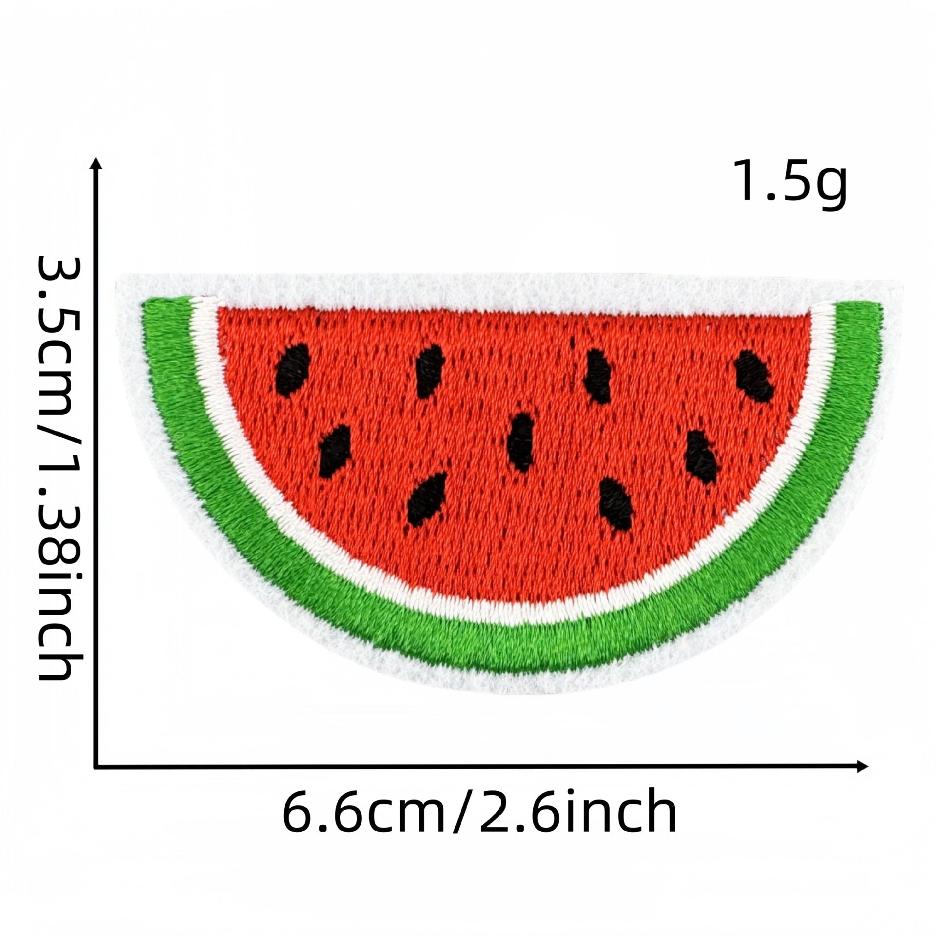 Wholesale Cartoon Watermelon Embroidered Patch Iron On DIY Fabric Sticker For Clothing And Bag Repair