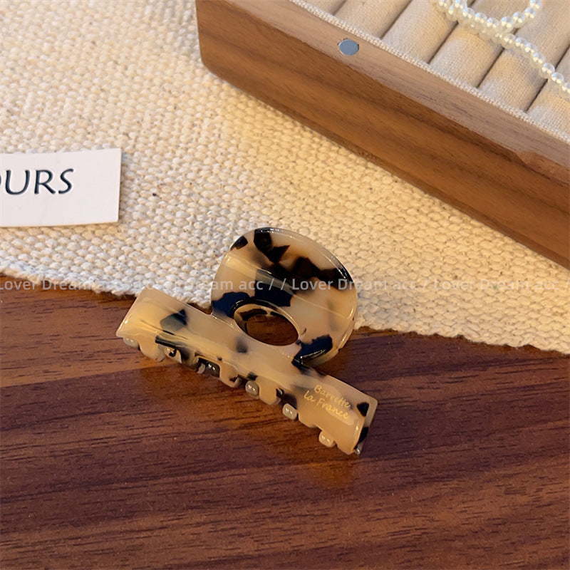 Clips de cabello pequeño de acetato de leopardo de leopardo para niños al por mayor