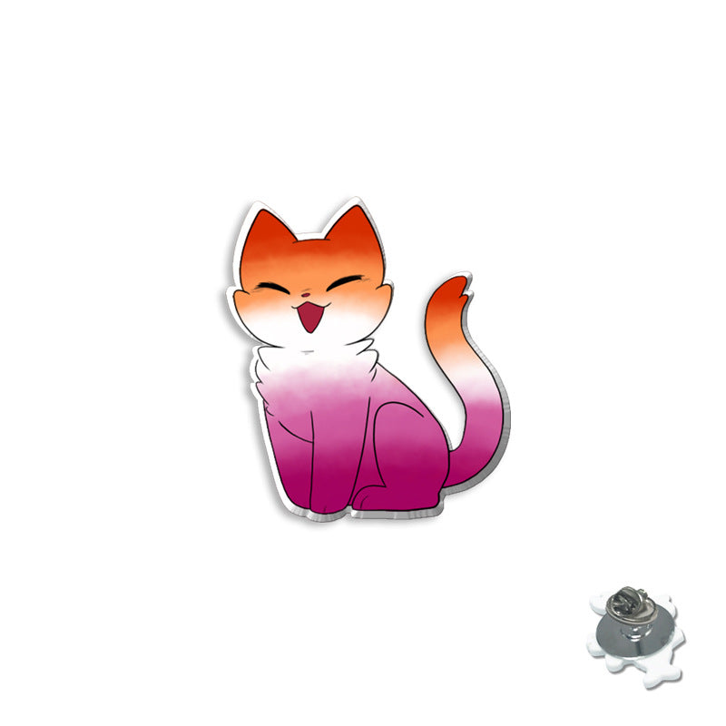 Wholesale Rainbow Animal Series Colorful Cat Breast Needle