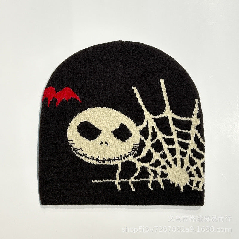 Wholesale Halloween Party Pirate Skull Acrylic knitted hat