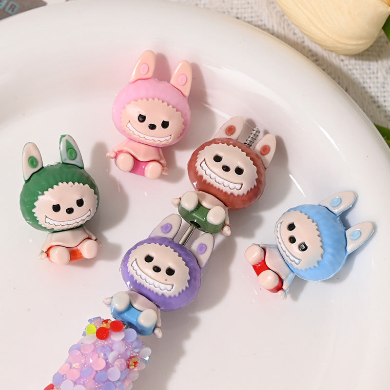 Wholesale 10pcs/pack  Cartoon Sitting Crying Baby Cute Rubber Beads with Holes