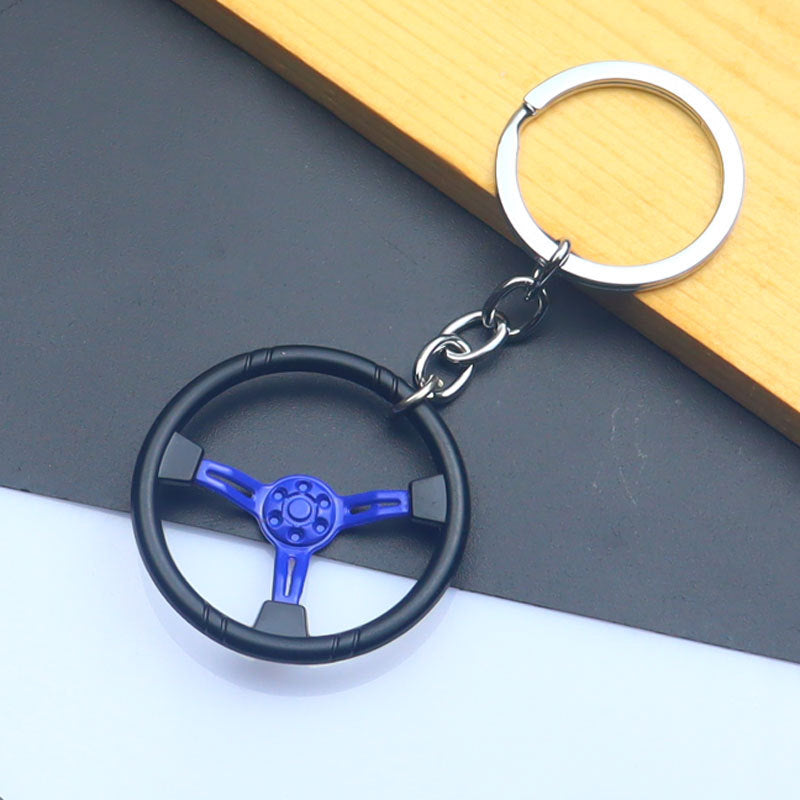Wholesale Automobile Modification Steering Wheel Zinc Alloy Keychain