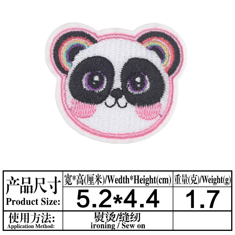 Wholesale Cloth Stickers French Fries Vase Computer Embroidery Stickers Skates Patch Stickers Garment Bag Decorative Appliques