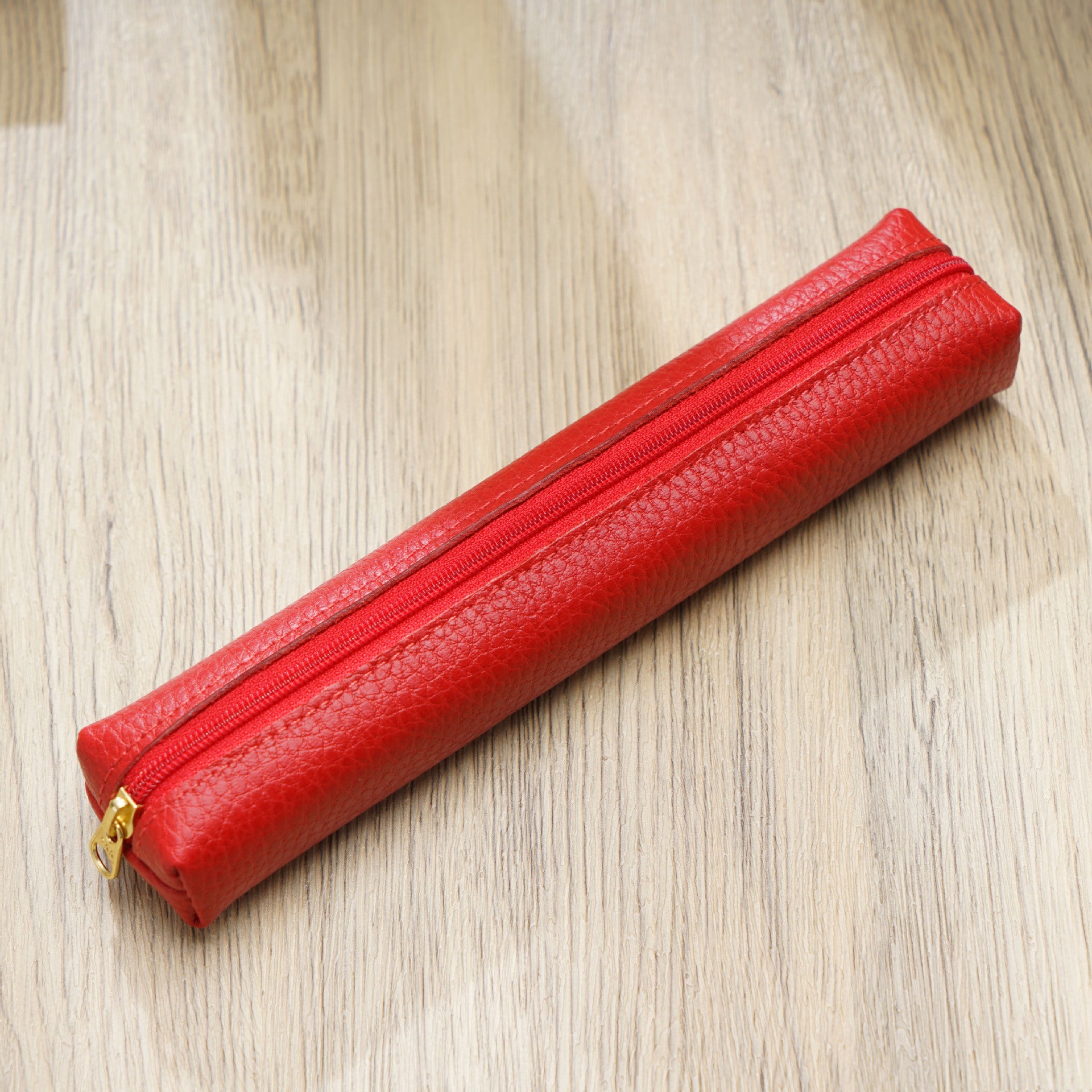 Wholesale Mini Cowhide Candy Color Pencil Case