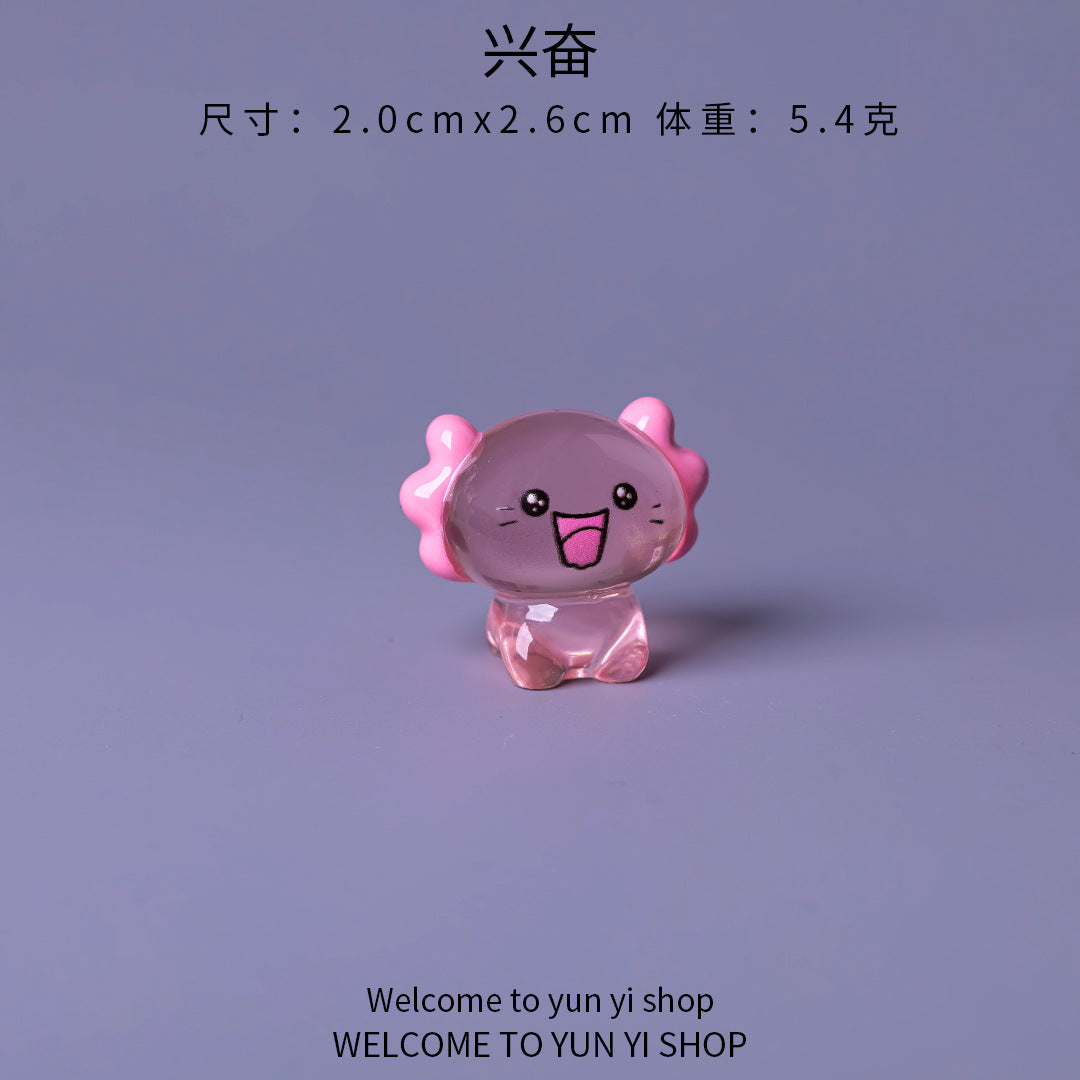 Wholesale Resin Cartoon Cute Transparent Hexagon Dragon Ornament Home Decor Gift Resale