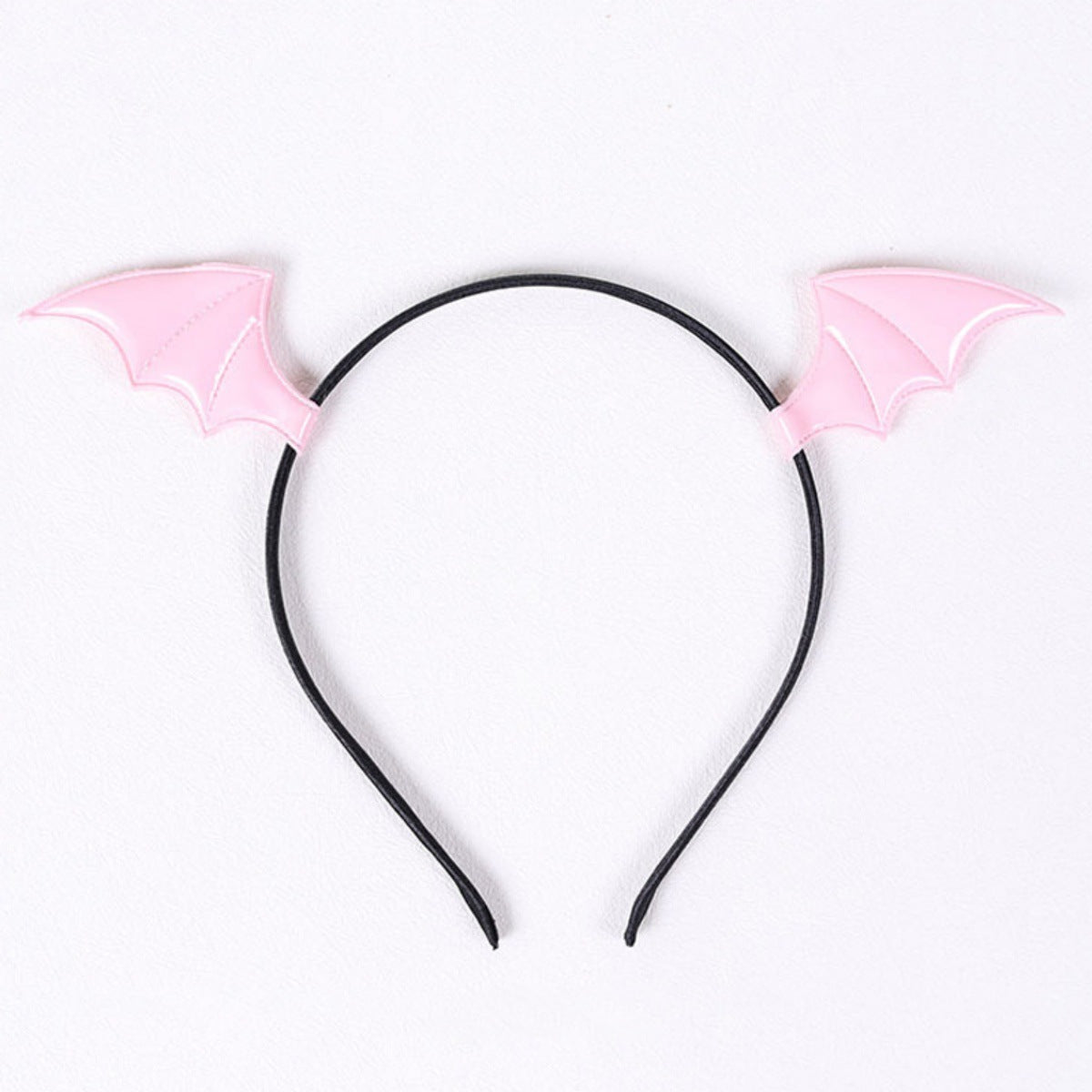 Wholesale Halloween Bat Hairpin & Headband Hoop Set Little Devil Leather Accessories