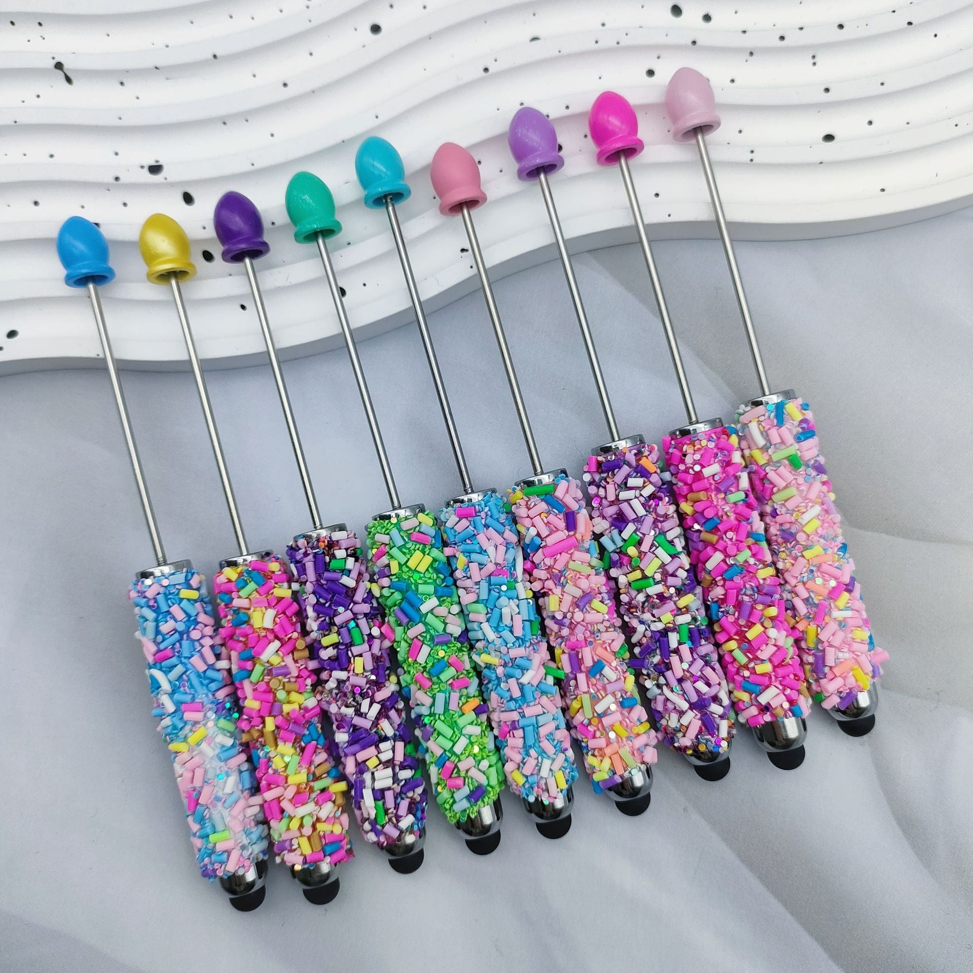 Wholesale Colorful Sugar Capsules Touch Screen Beadable  Pen