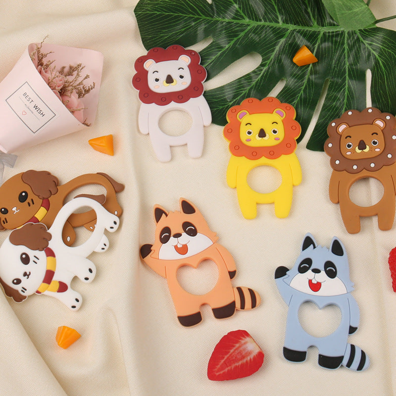Wholesale 10PCS/PACK Silicone Cartoon Animal Teething Stick