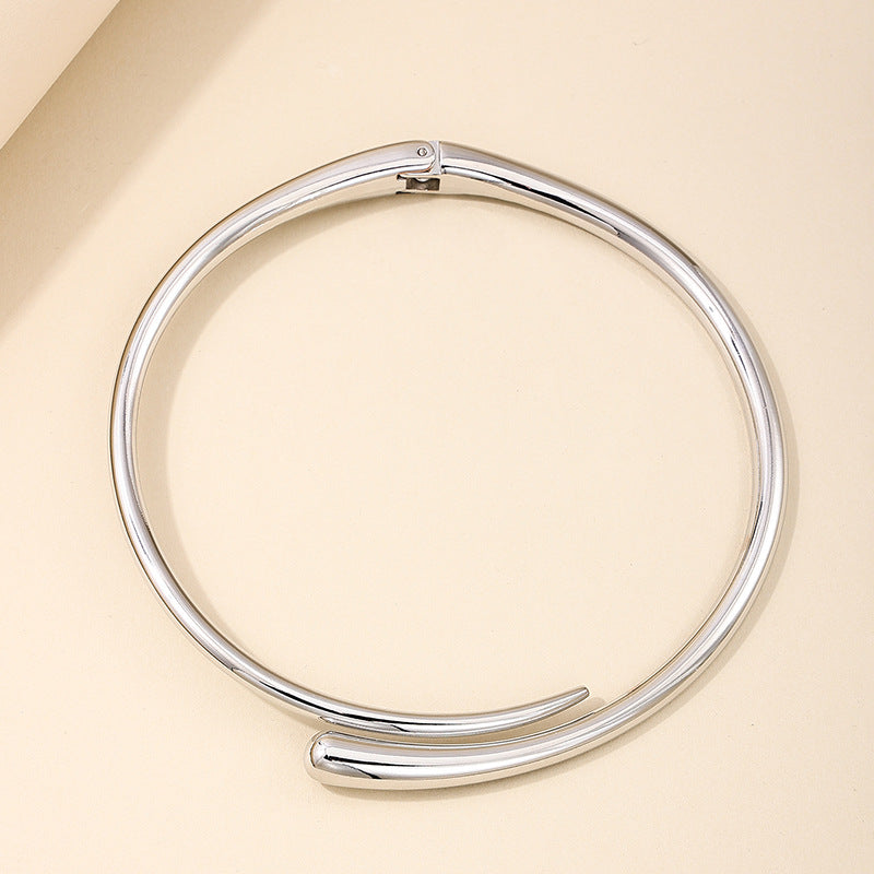 Wholesale heavy metal cold wind punk hip-hop street photographer lady collar necklace