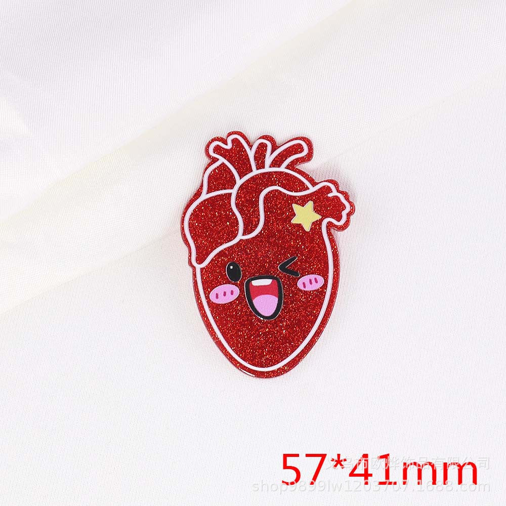 Wholesale 10PCS FlatBack Medical Acrylic Pin Accessories