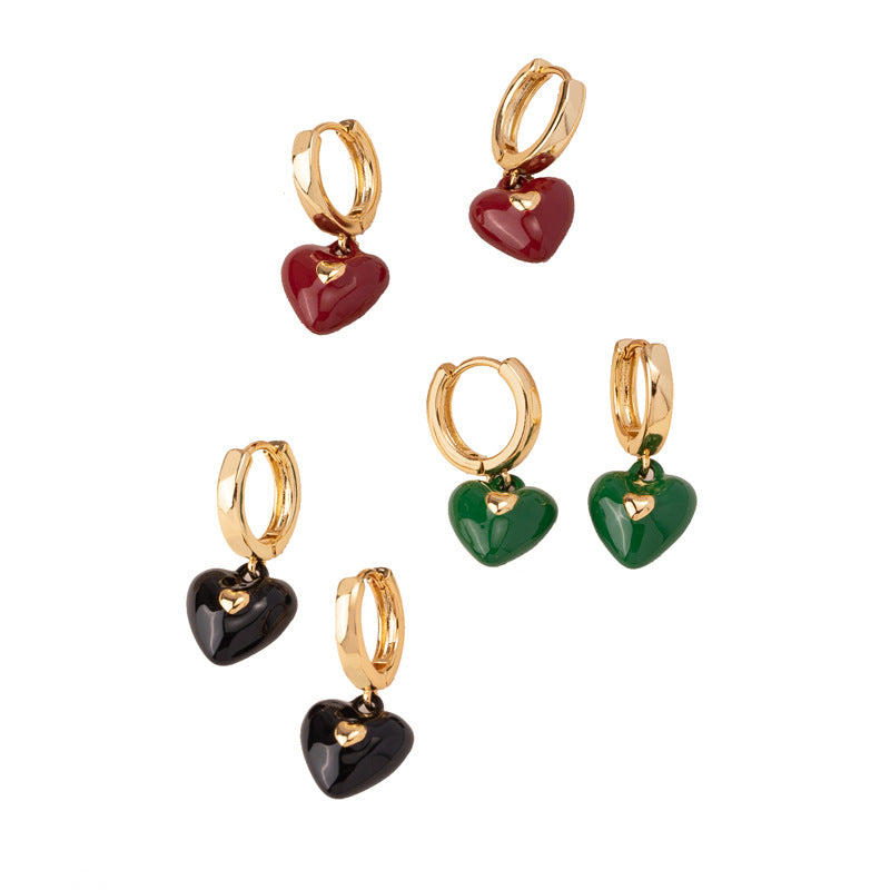 Wholesale Delivery Vintage Love Square Earrings