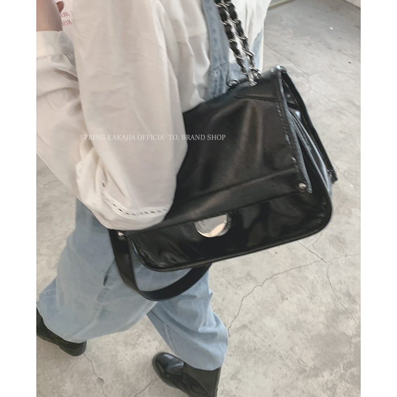 Wholesale Niche Design Silver Pleated Soft Leather Tote Shoulder Crossbody Bag