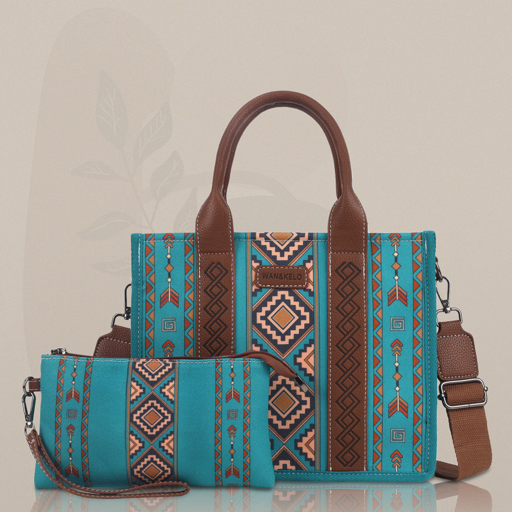 Wholesale Bohemian ethnic style mother-and-child tote bag four-piece set