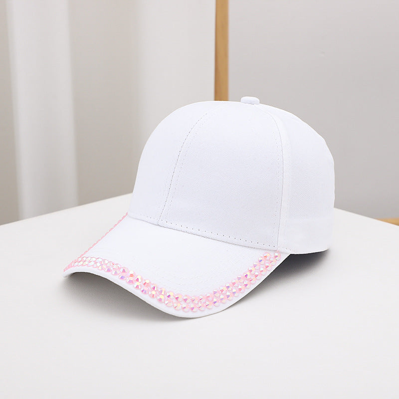 Wholesale Spring and summer women' s baseball cap with rhinestone starfish