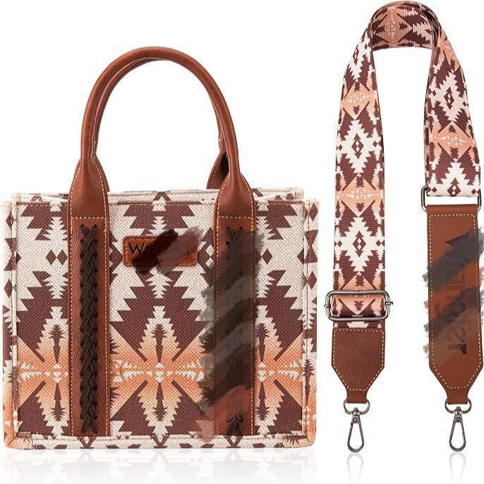 Wholesale Bohemian Canvas Single Shoulder Diagonal Cross Bag Vintage Aztec Ethnic Style Tote Bag