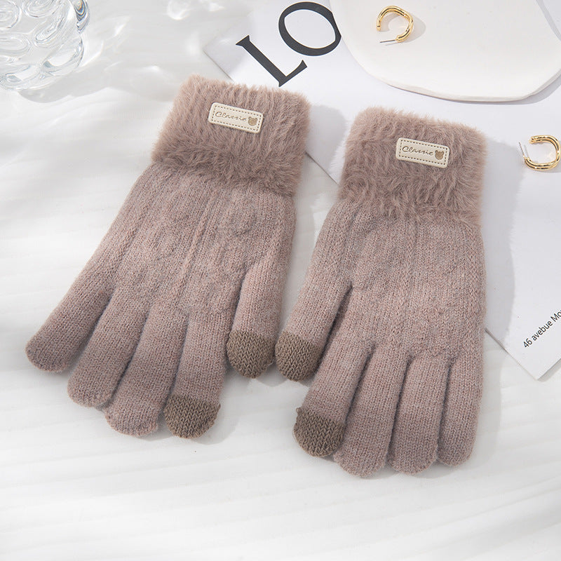 Wholesale Knitted Yarn Acrylic Gloves
